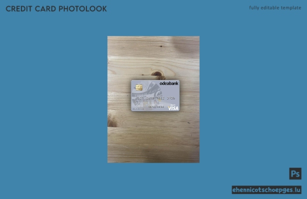 Türkei Odeabank Visa Debitkarte Fotoansicht Beispielvorschau